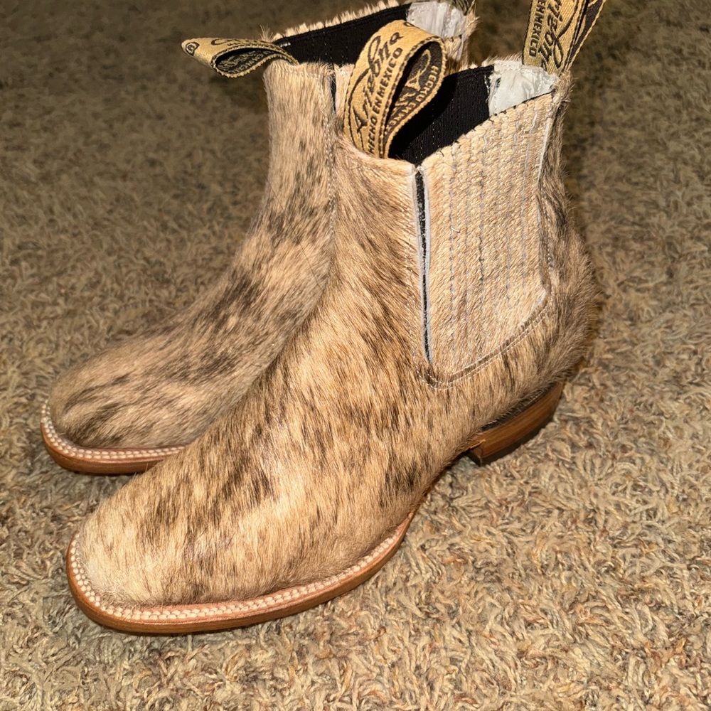 Cowhide Western Boots